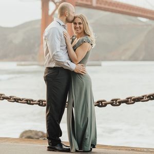 Olive maxi dress - small